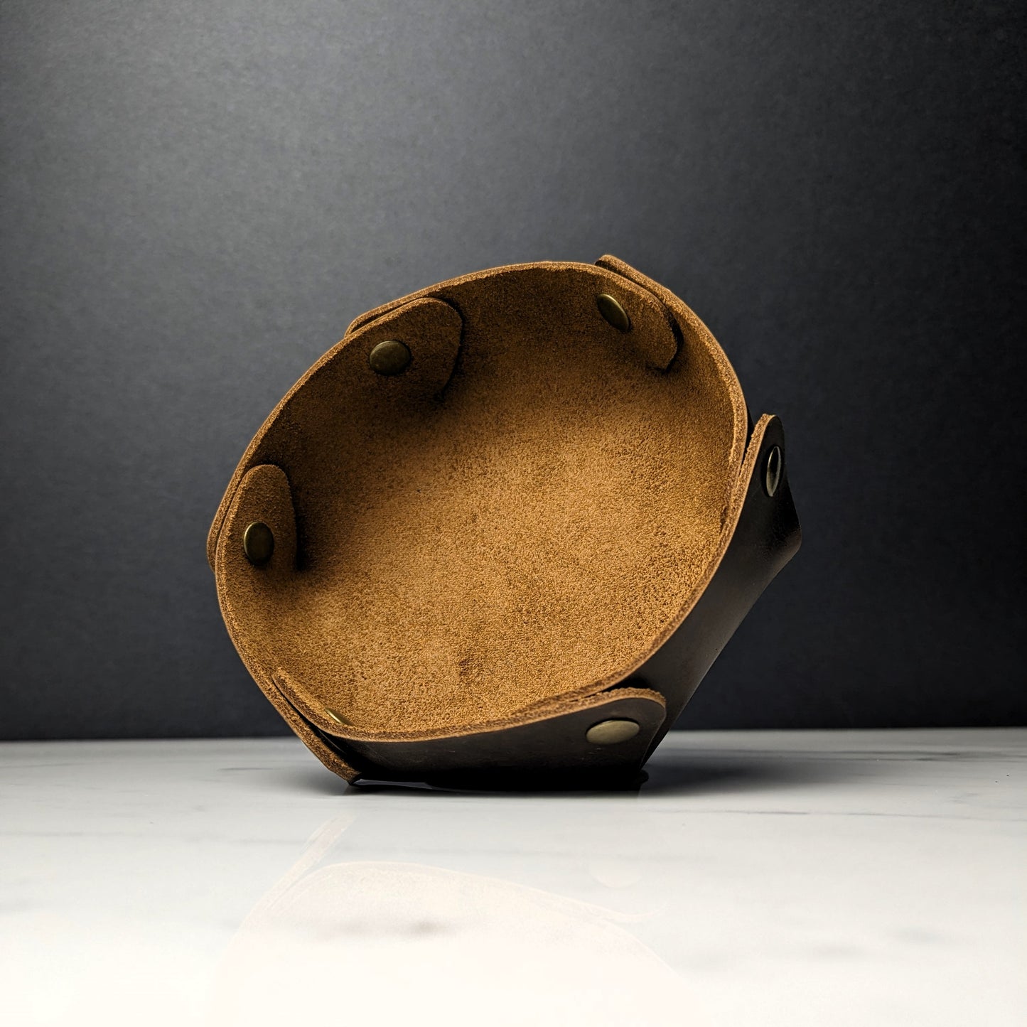 DDS Co. Plain Leather Dice Tray