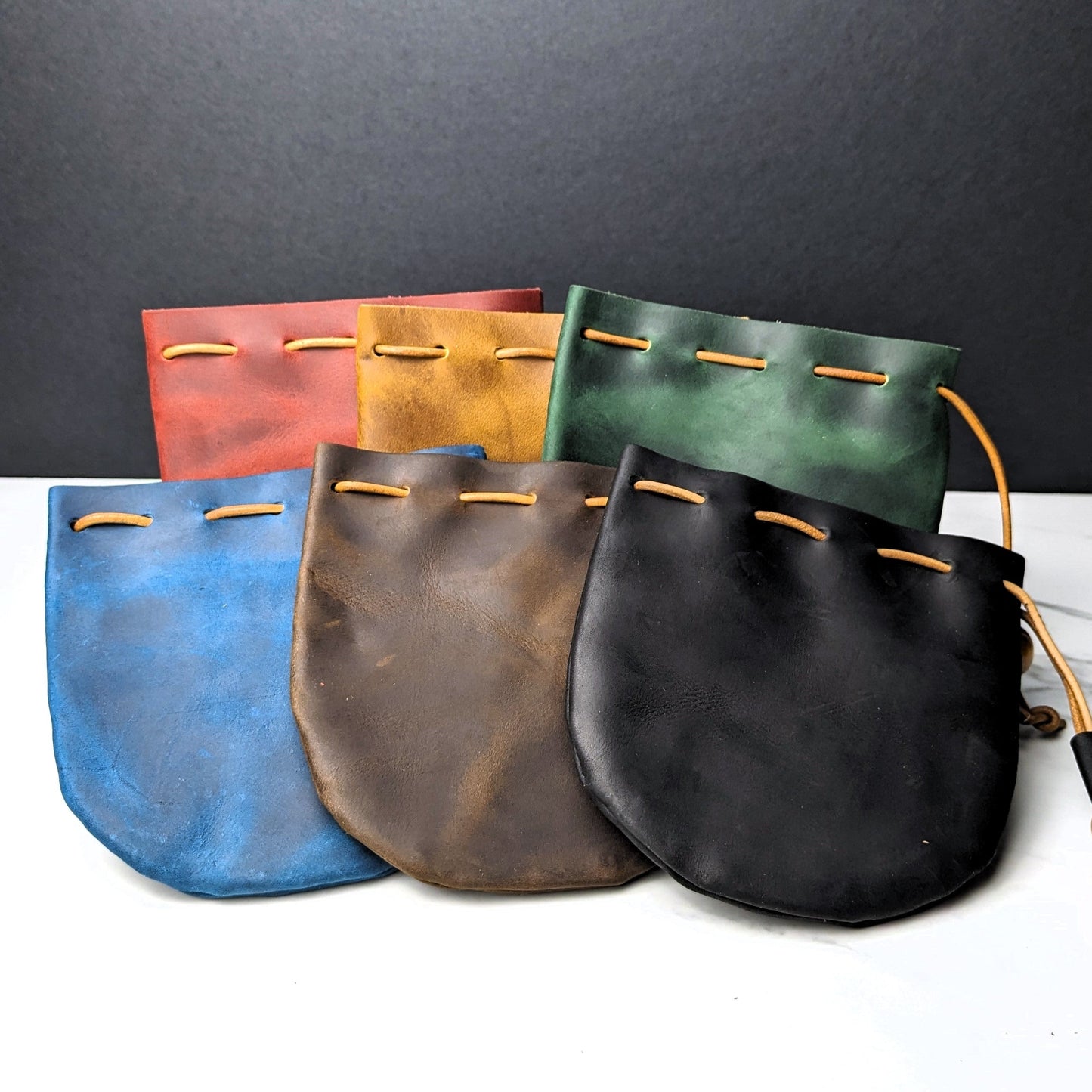 DDS Co. Plain Leather Dice Bag