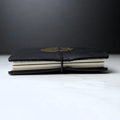 DDS Co. Gold Embossed Leather Character Journal