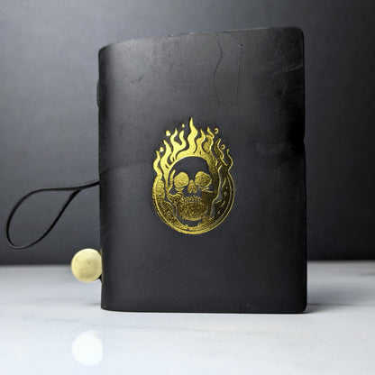 DDS Co. Gold Embossed Leather Character Journal