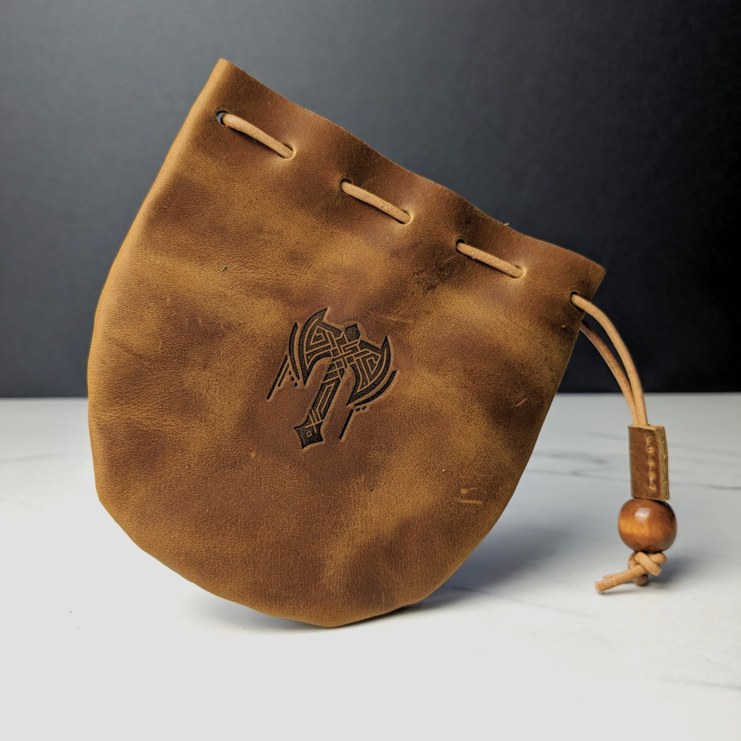 DDS Co. Leather Dice Bag - Heat Embossed/Branded