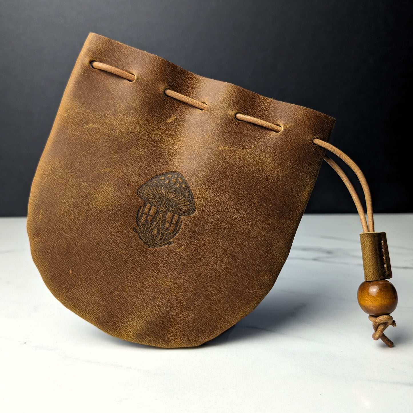 DDS Co. Leather Dice Bag - Heat Embossed/Branded