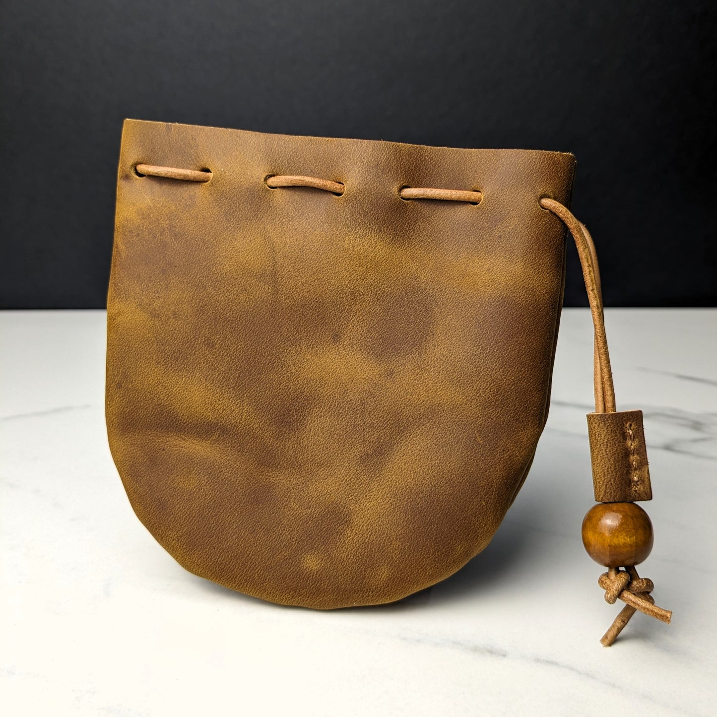 DDS Co. Plain Leather Dice Bag