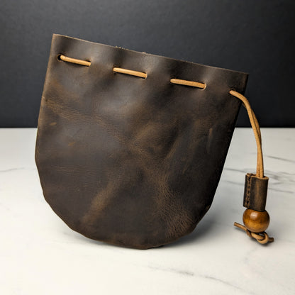 DDS Co. Plain Leather Dice Bag