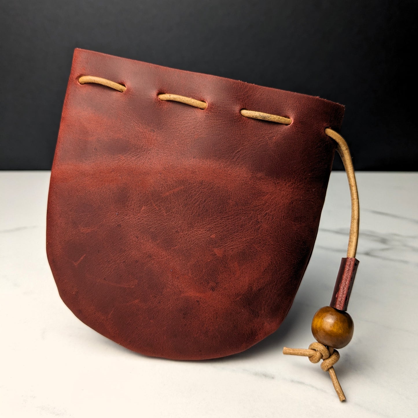 DDS Co. Plain Leather Dice Bag