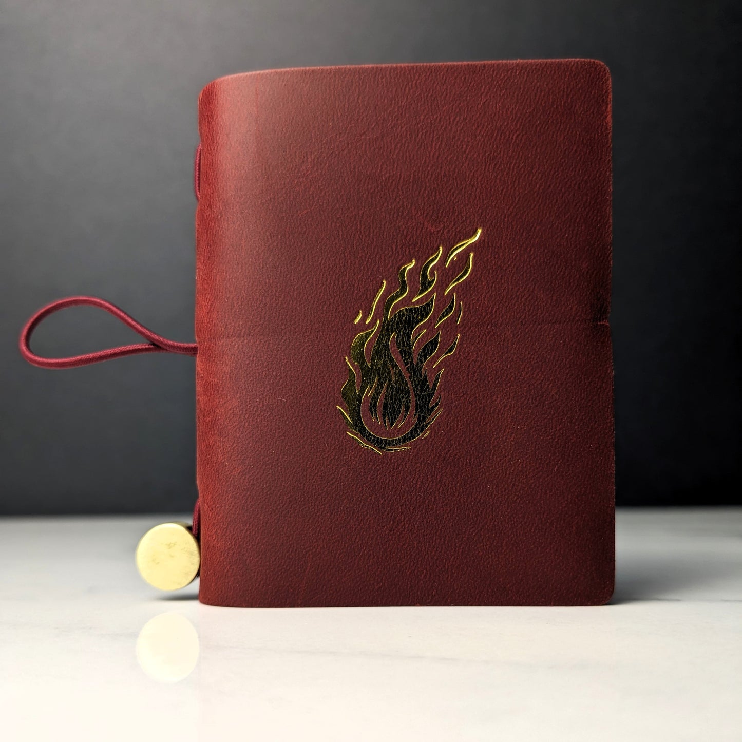 DDS Co. Gold Embossed Leather Character Journal